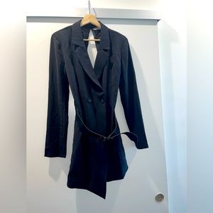 Black Blazer Dress w/ Back cut out